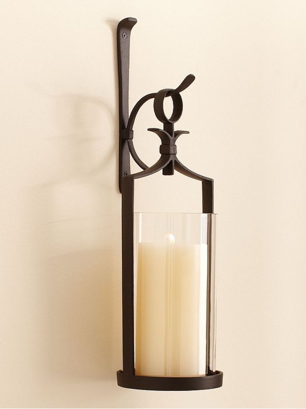 Pottery Barn Black Artisanal Wall-Mount Candle Holder